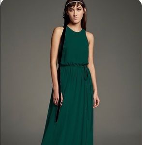 David’s Bridal GEORGETTE-OVER-CHARMEUSE DRESS